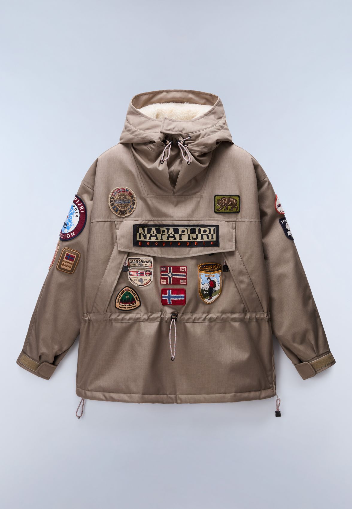 Napapijri Jackets And Jackets Man  Skidoo 1990 Patch - Np0a88vnn1t1 Rock Fall In Brown