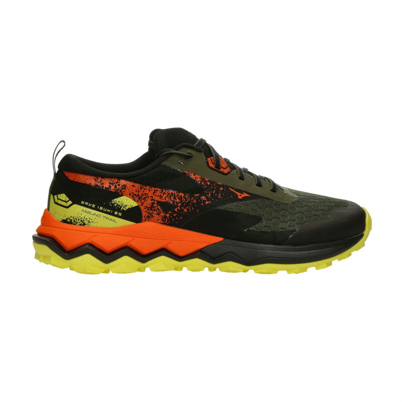 Running sports shoes Mizuno wave ibuki 5 - j1gj2573 grapeleaf exoticorange lemon