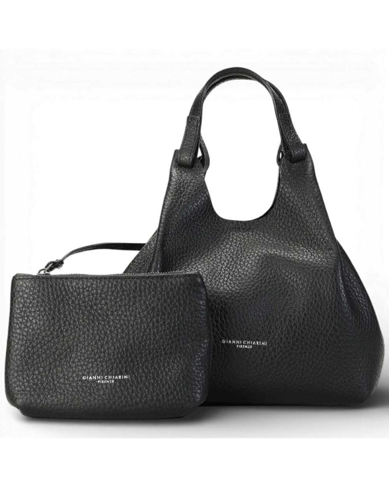GIANNI CHIARINI Sac en cuir - Hobo Bag DUA noir