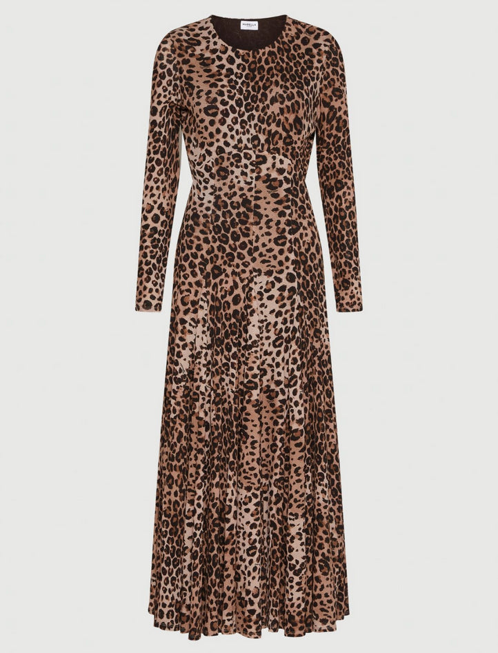 leopard woman dress