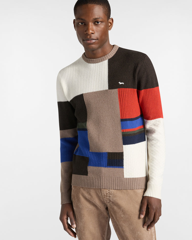 Harmontblaine Multicolored Man Pullover In Multi