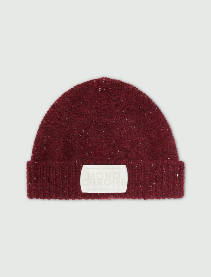 Beret woman burgundy