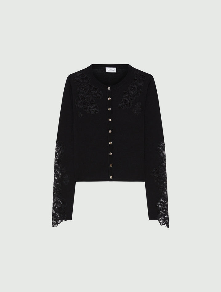 Marella Cardigan Woman Black In Black