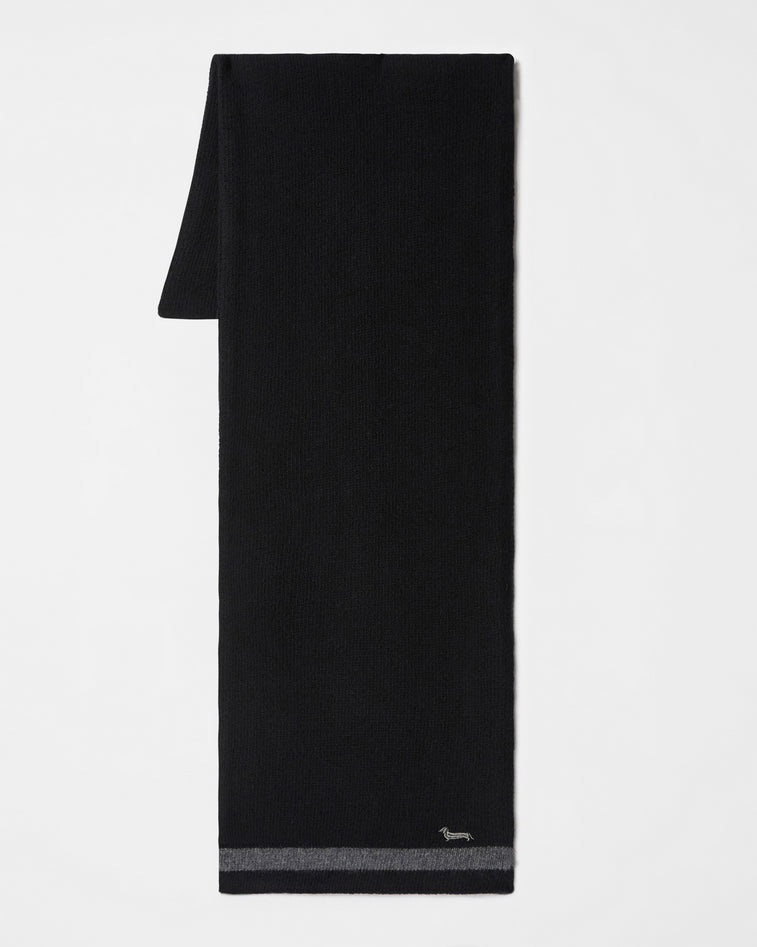 Harmontblaine Scarf Man Black In Black