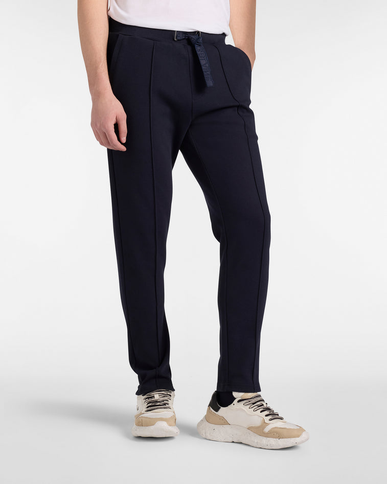 Harmontblaine Pants Man Blue Navy In Black
