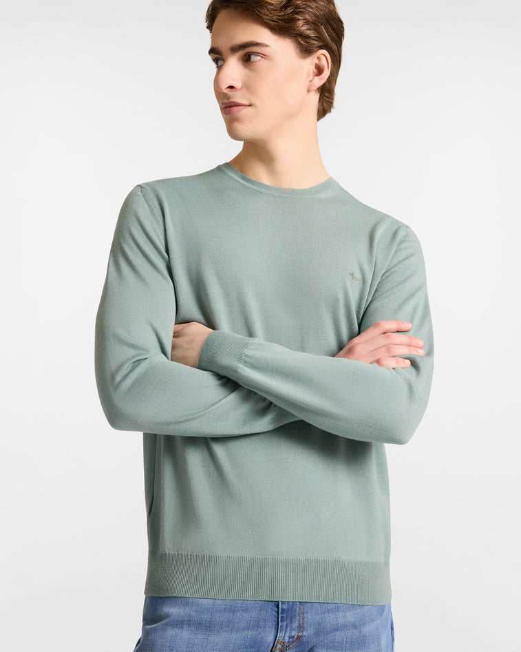 Harmontblaine Pullover Man Green Light In Green