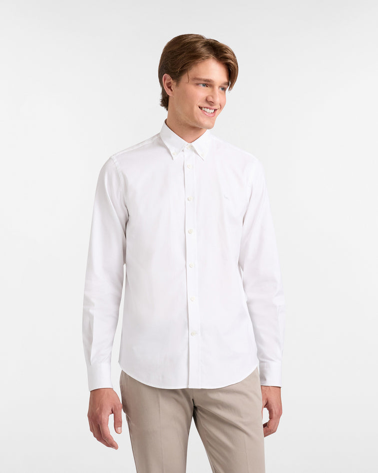 Harmontblaine White Man Shirt In White