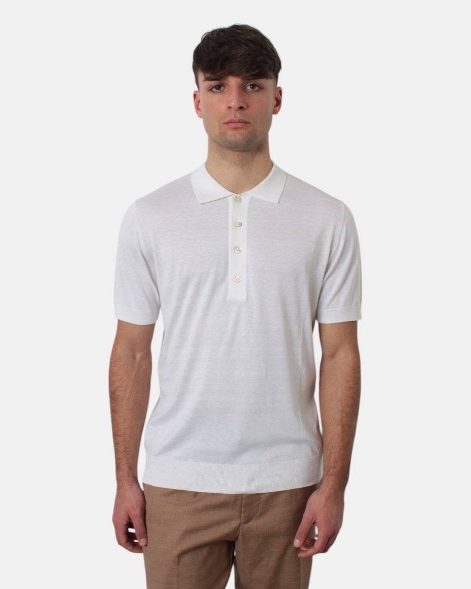 short sleeve pole Paolo Pecora - 8808 ecru