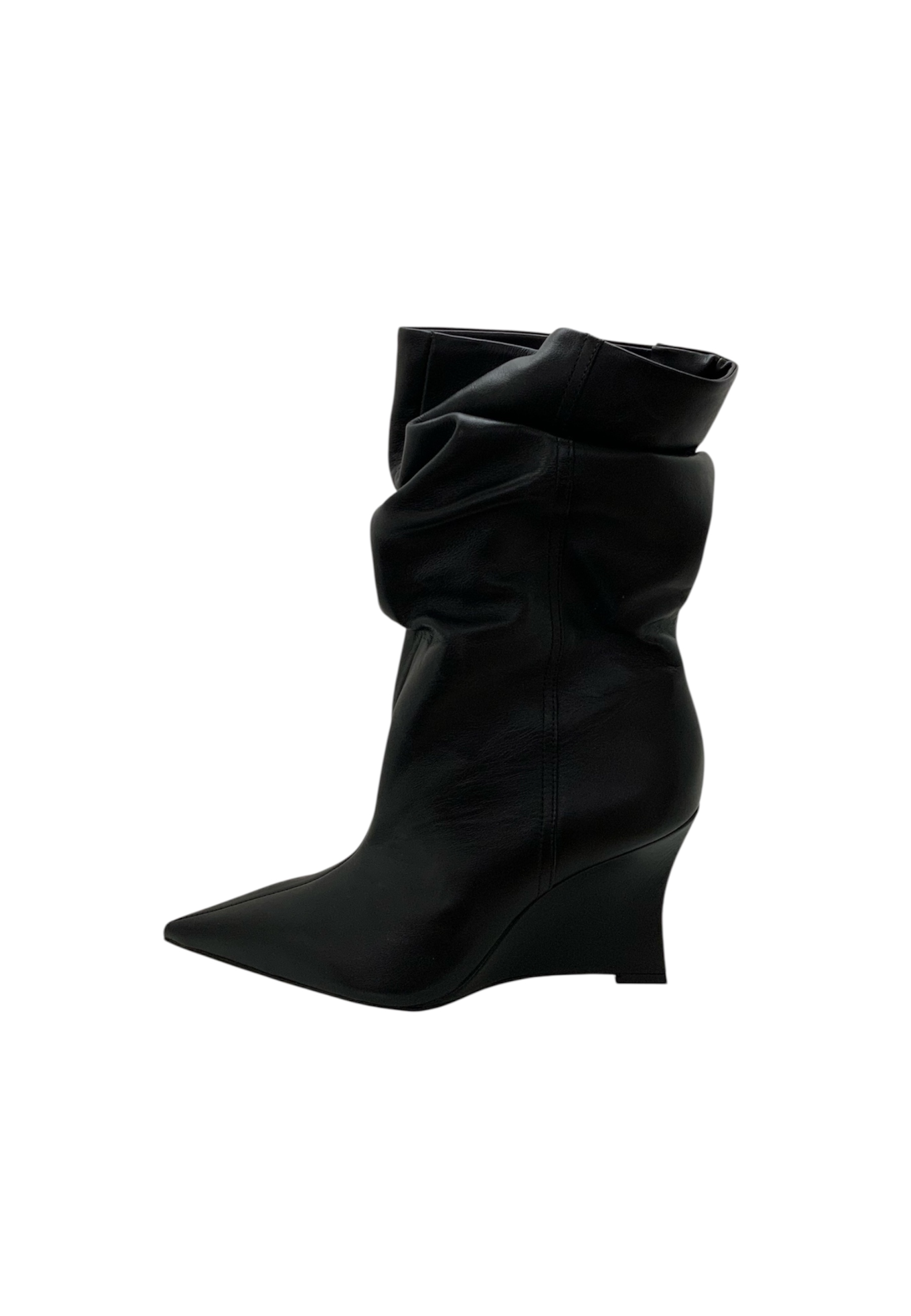 Gekrulde laars voor dames Arezzo met wig h 8cm