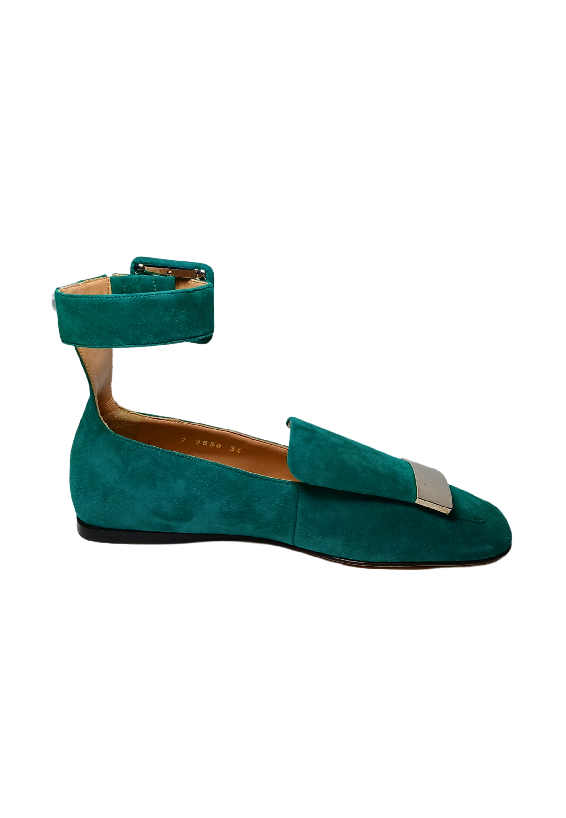 Women's Shoes Sergio Rossi Buckle wrapped with studs-skin suede -placchetta