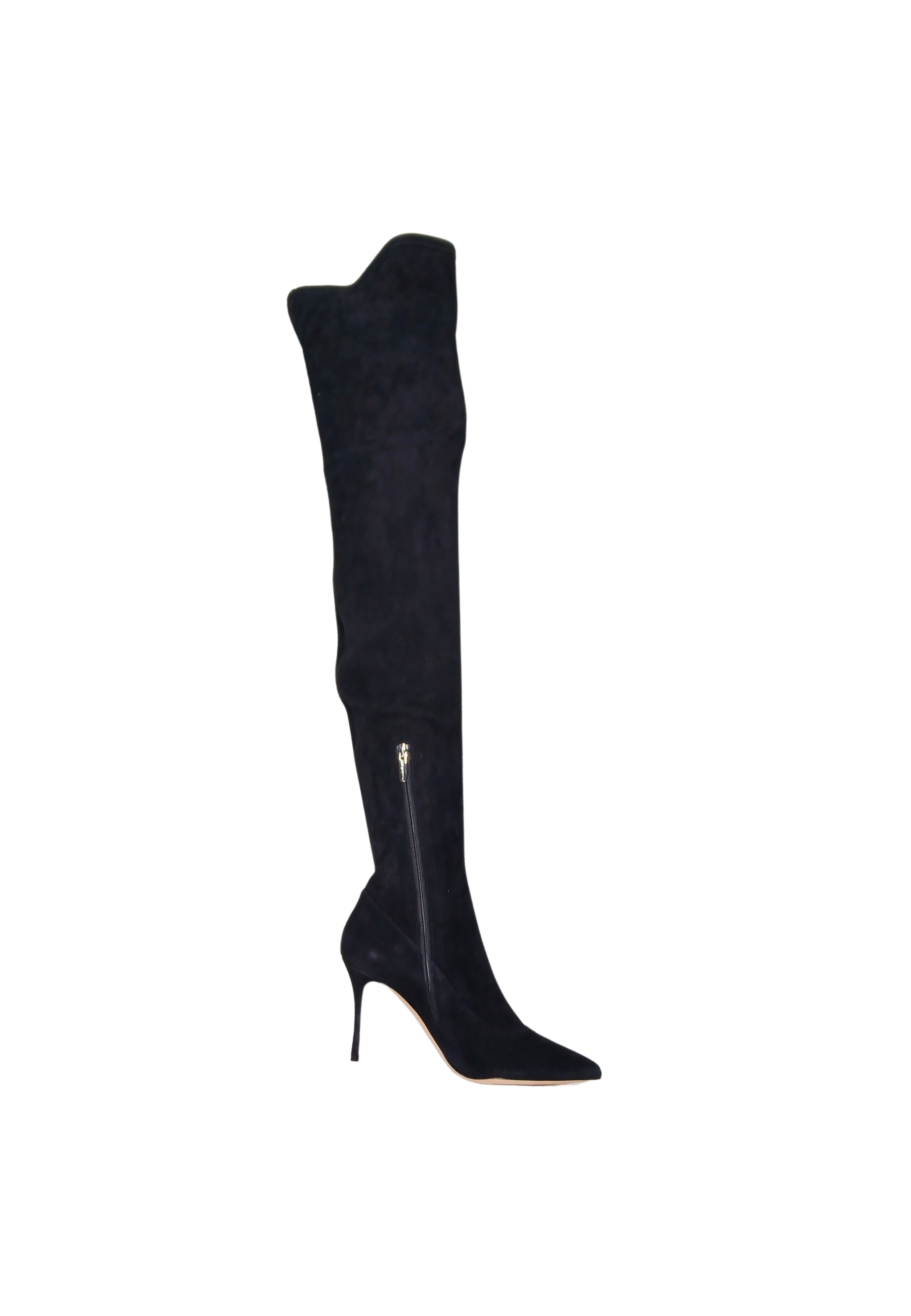 Women's Shoes Sergio Rossi suede boot with heel
