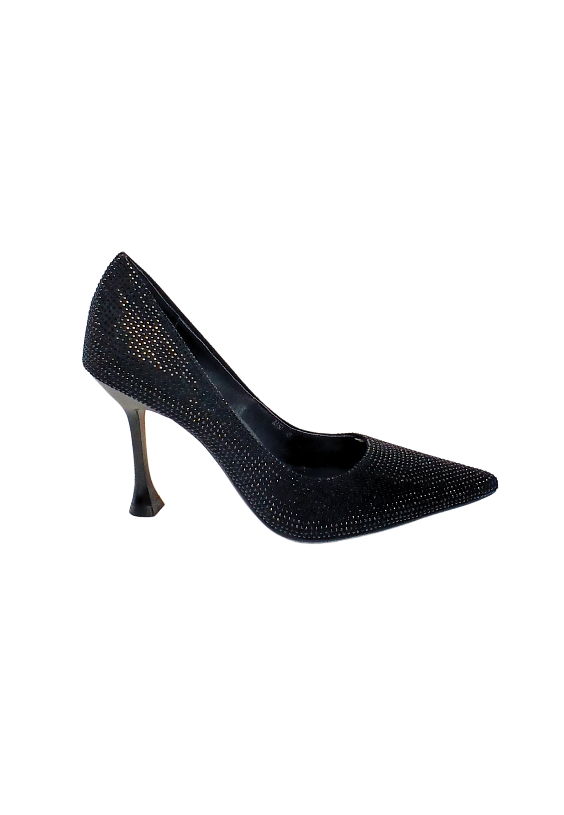 Women's Shoes Manufacture D'essai ties with heel and glitter