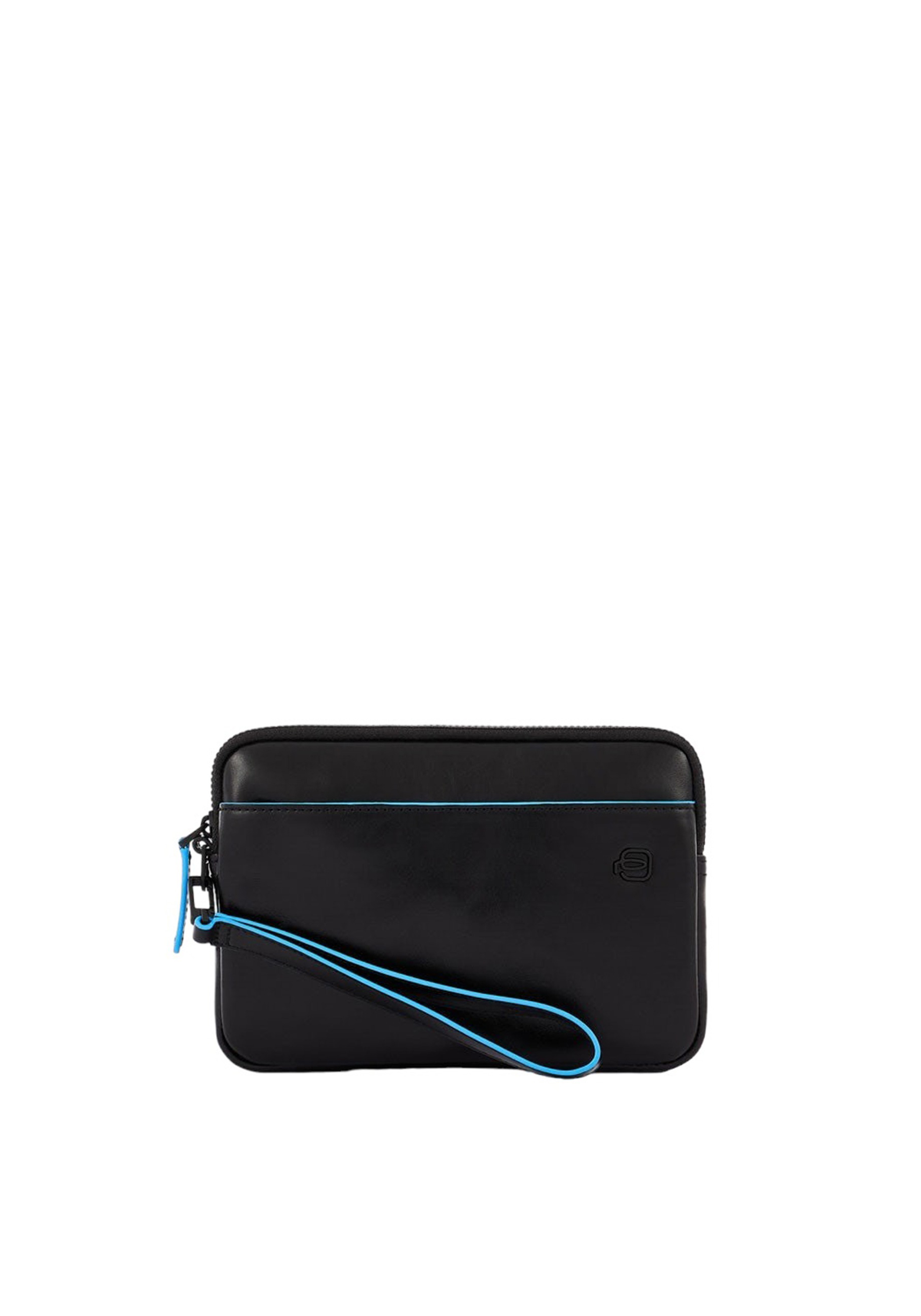 Piquadro Leather Pouch ,smartphone Airtag®connequ® Man  Ac5946b2vr-n Black In Black