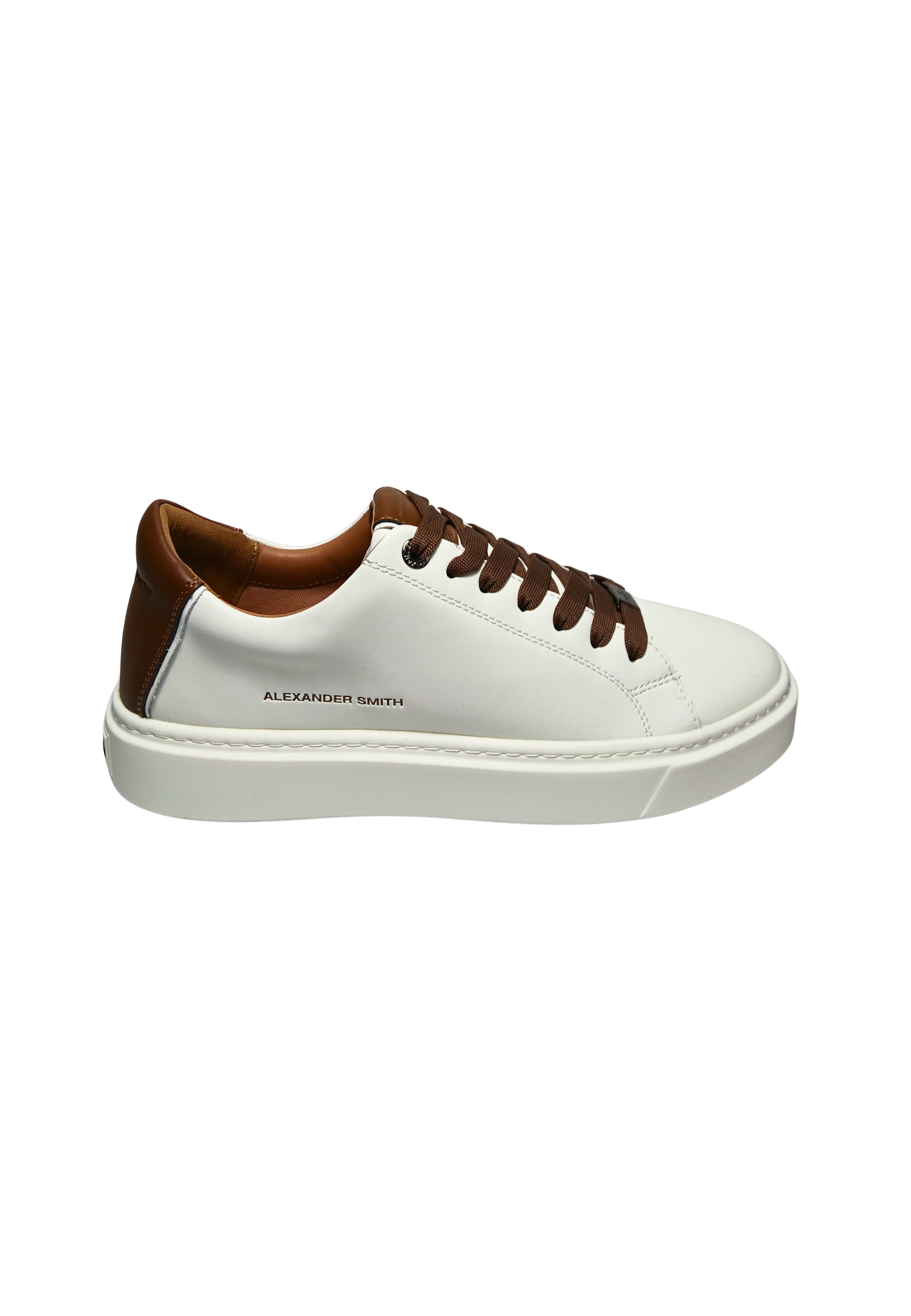 albbldm-9010-wdn Alexander Smith Herren weiBes Leder