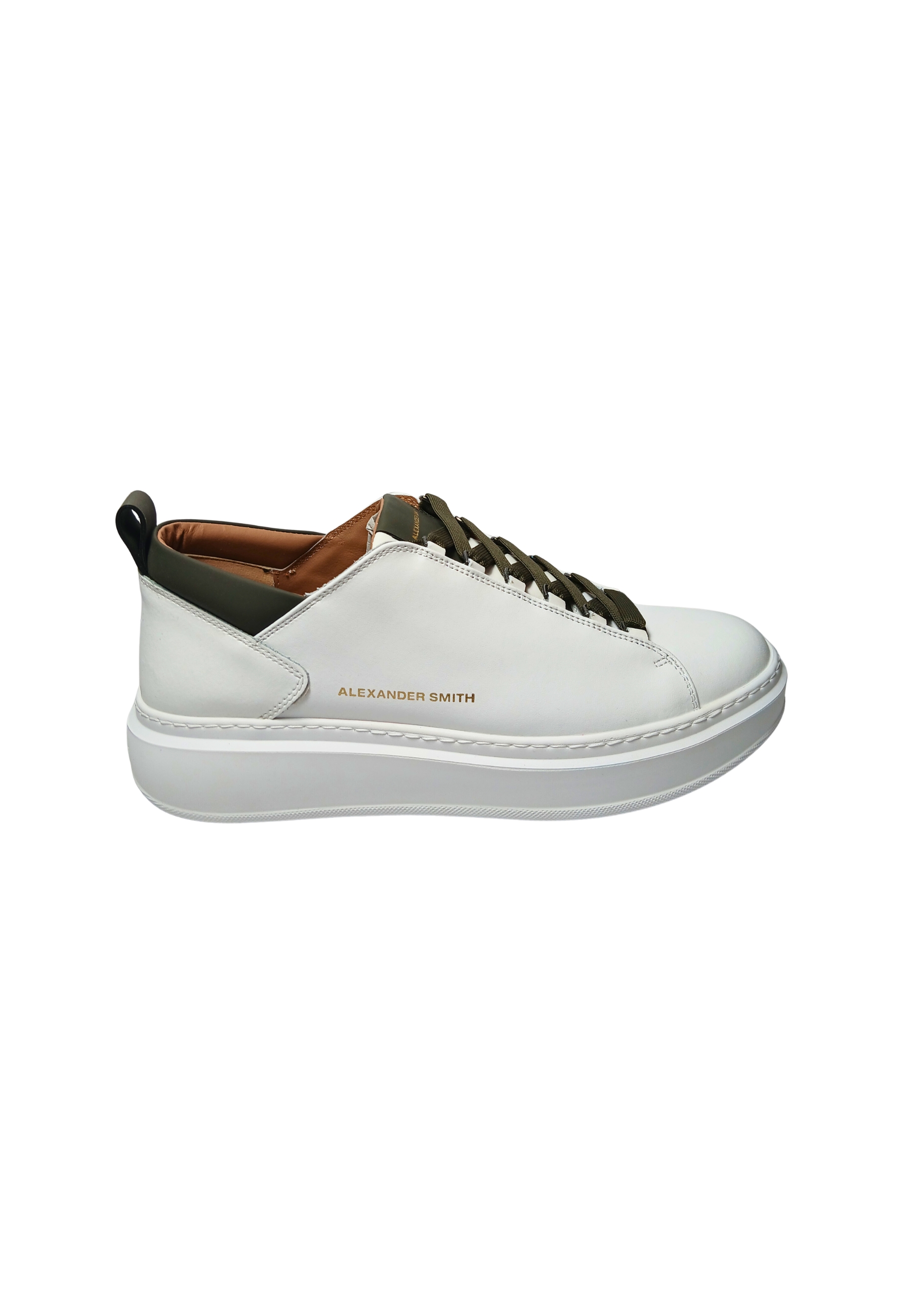 asbbwym-2264-wmt Alexander Smith Herren weiBes Leder