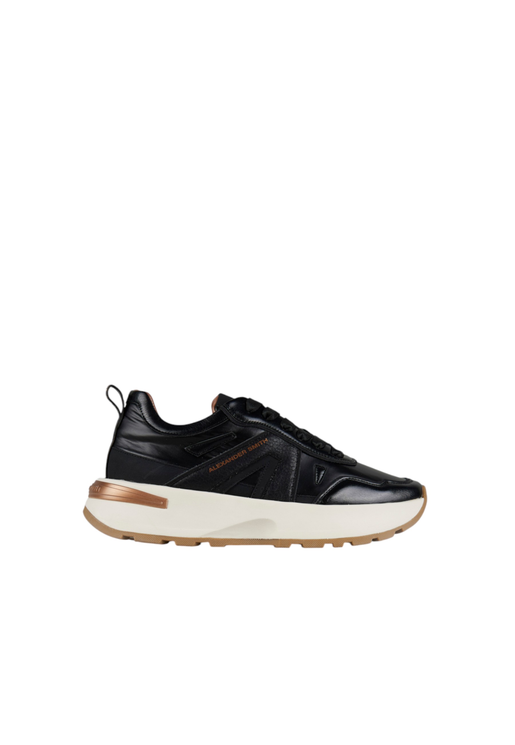 asbclpw-2130-blk Alexander Smith Vrouwen leder zwart