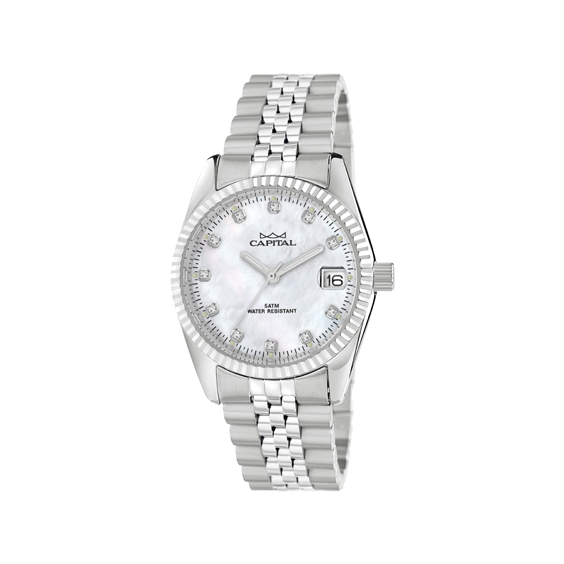 Capital Donna Watch  Ax23-1-lz 32 Mm In Silver