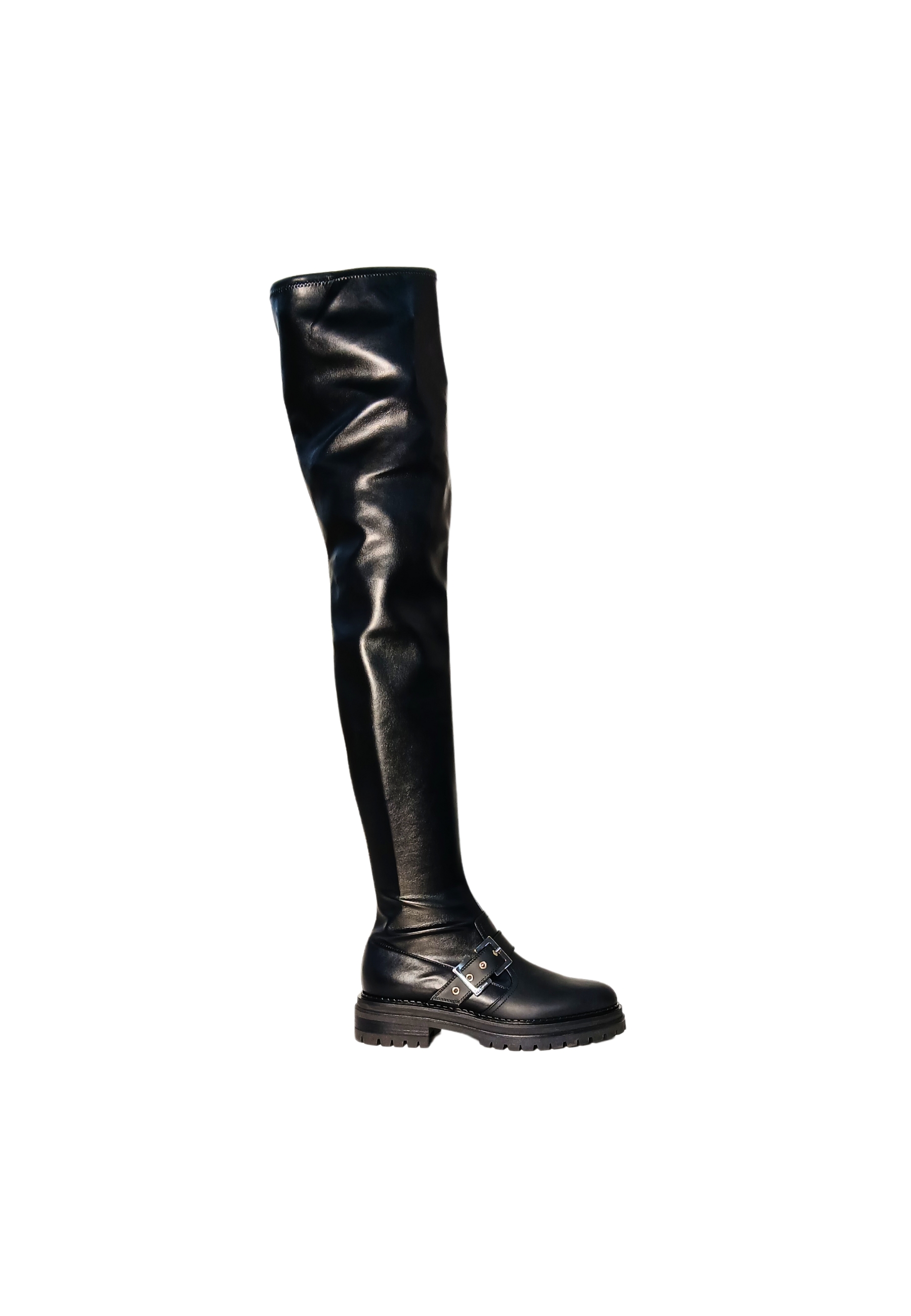 Women's Shoes Sergio Rossi low knee boot with side buckle