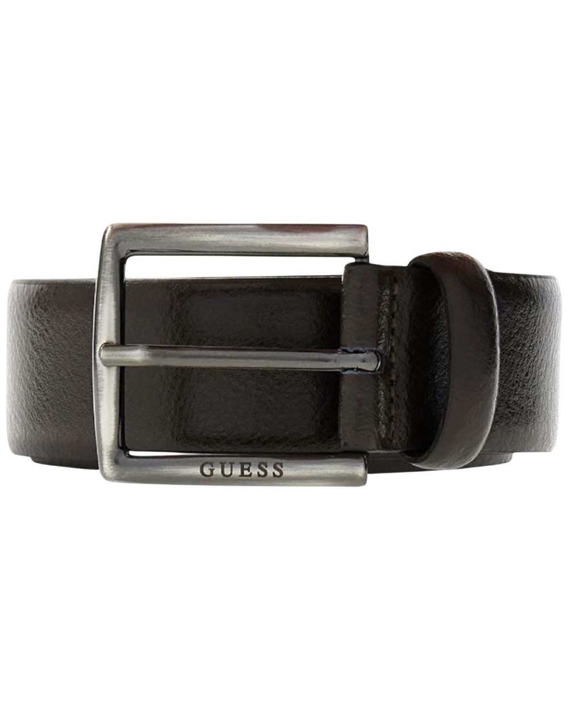 Guess Gurtel nicht verstellbar und nicht reversibel H35 mannliches braunes Leder mit Schnalle
