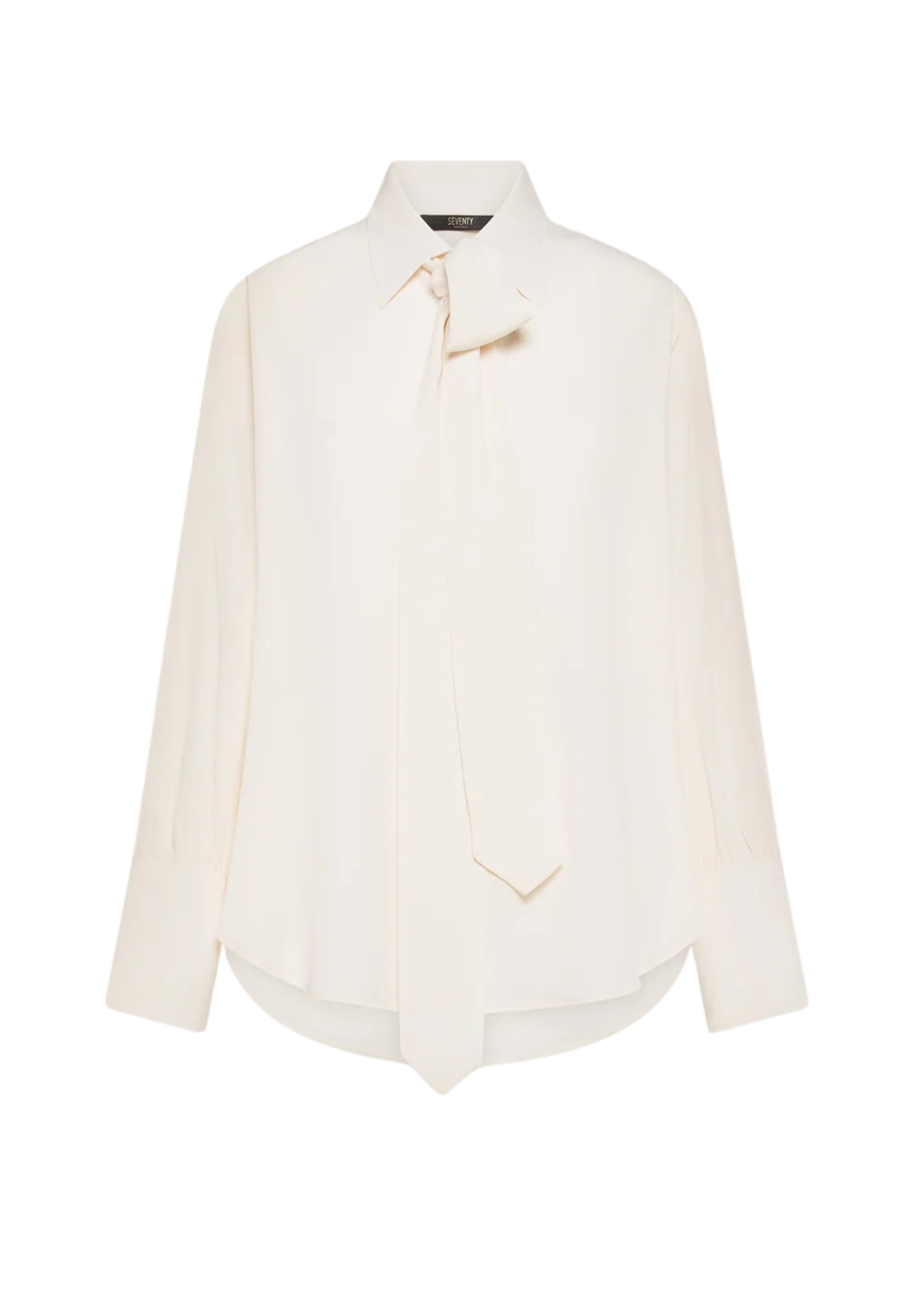 overhemd met ophef in crepe Seventy