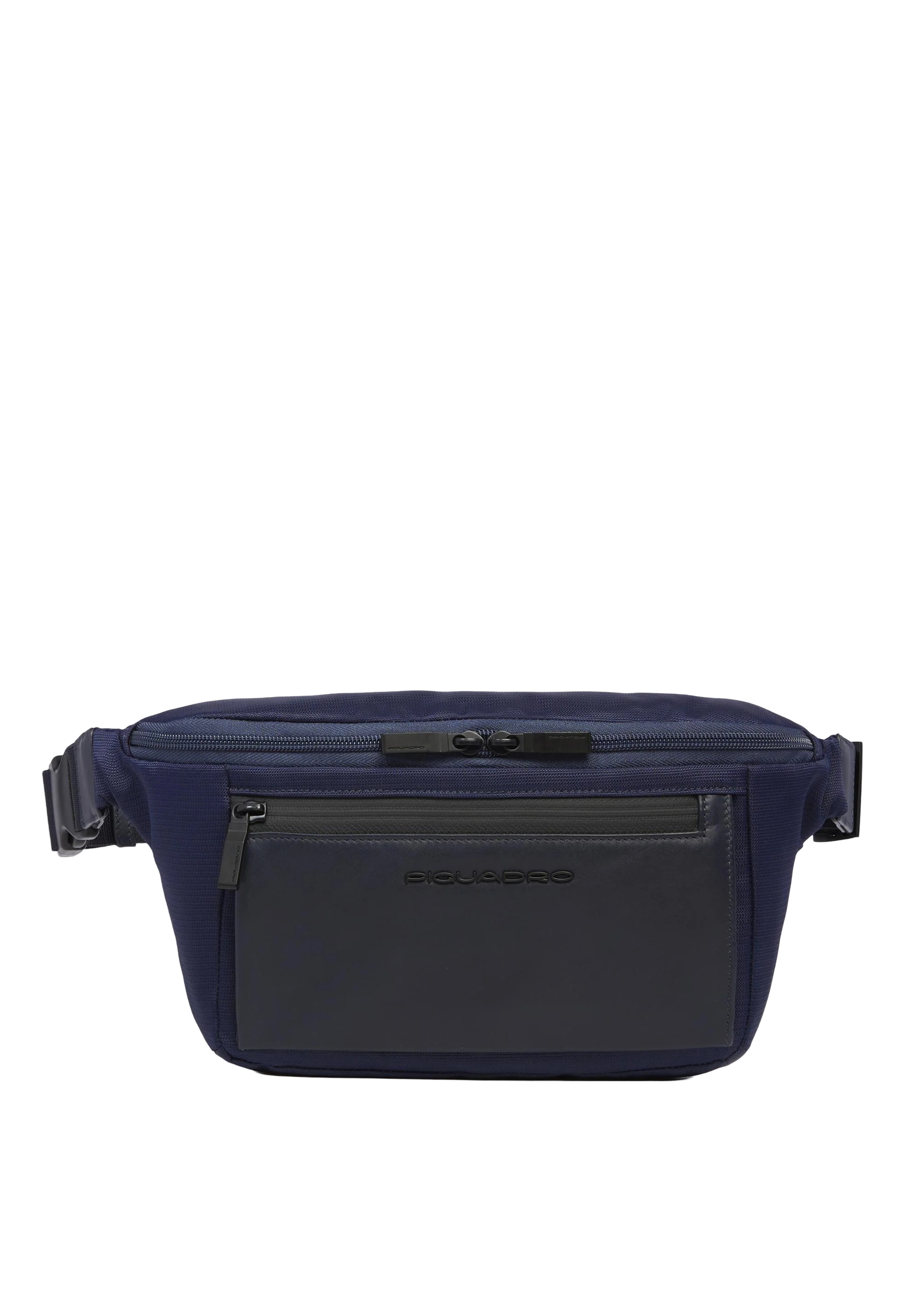 Men's Leather and Fabric Waist Bag Piquadro CA2174S136-BLU
