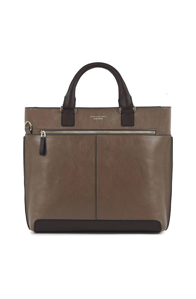 Computer and iPad Door Folder Piquadro brown CA3760IT5-M