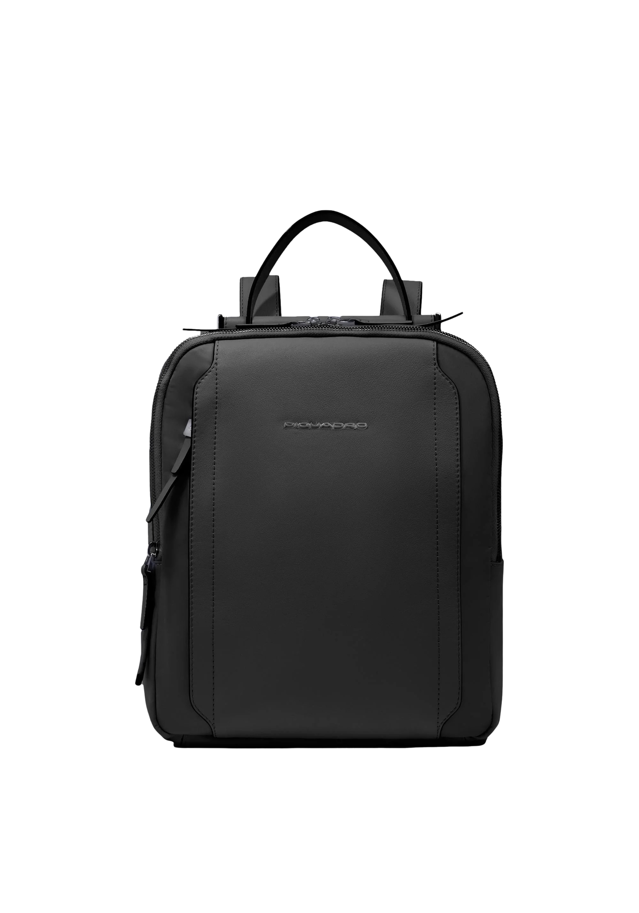 Piquadro Women's Leather And Fabric Backpack  Ca5566w92t-n Black In Black