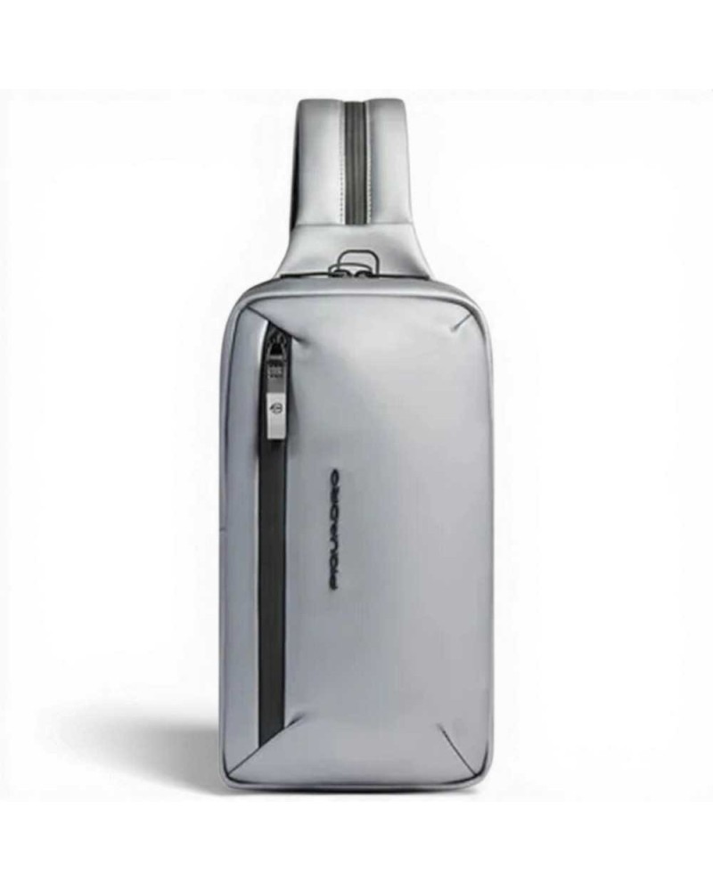 Piquadro Monospalla C2ow Unisex Melange Grey avec iPad®mini porte et protection contre la pluie