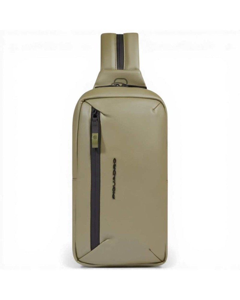 Piquadro Monospalla C2ow Unisexe Resistant a l'eau verte avec iPad Mini Door