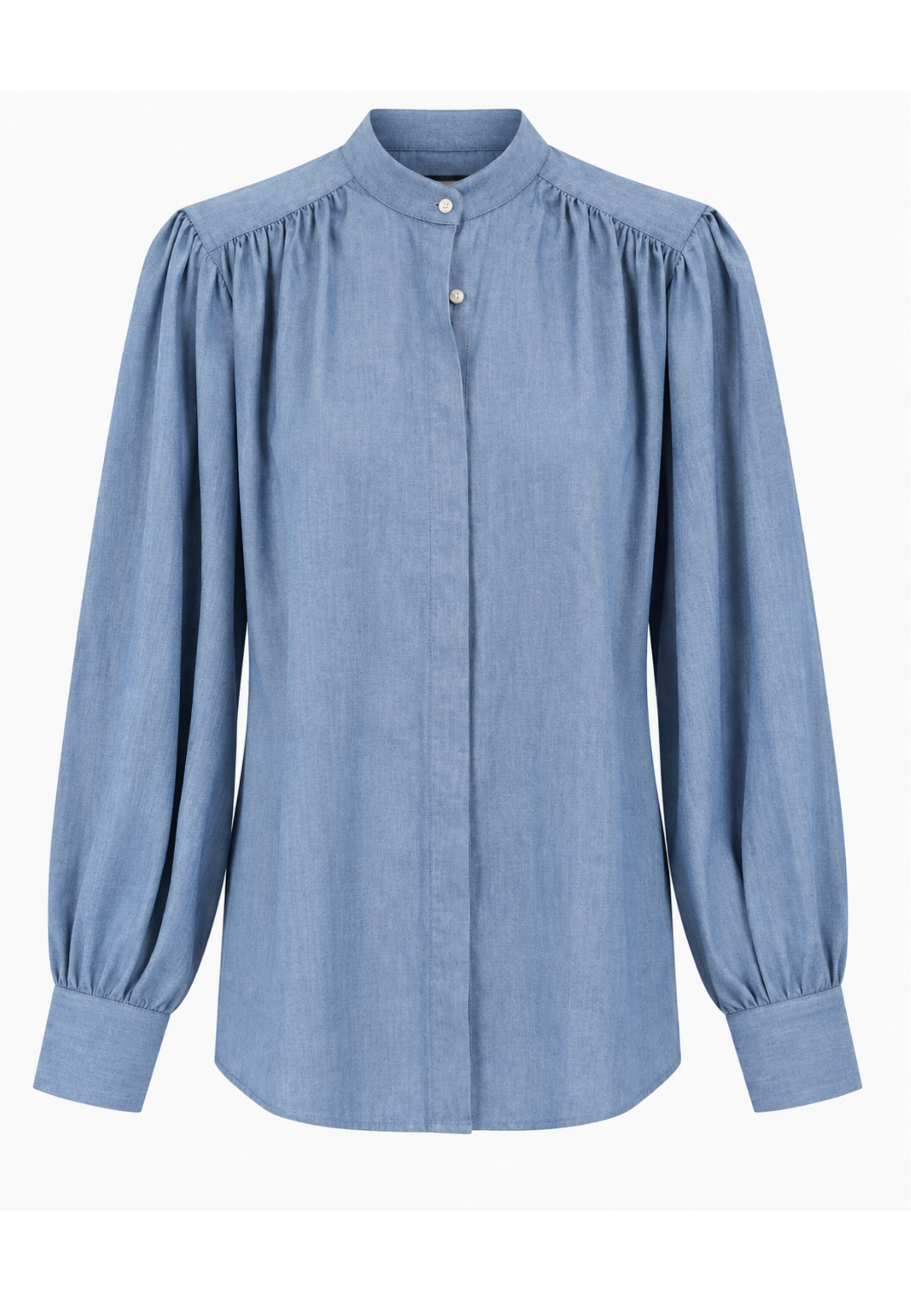 Koreaanse blouse Marsem gewassen denim