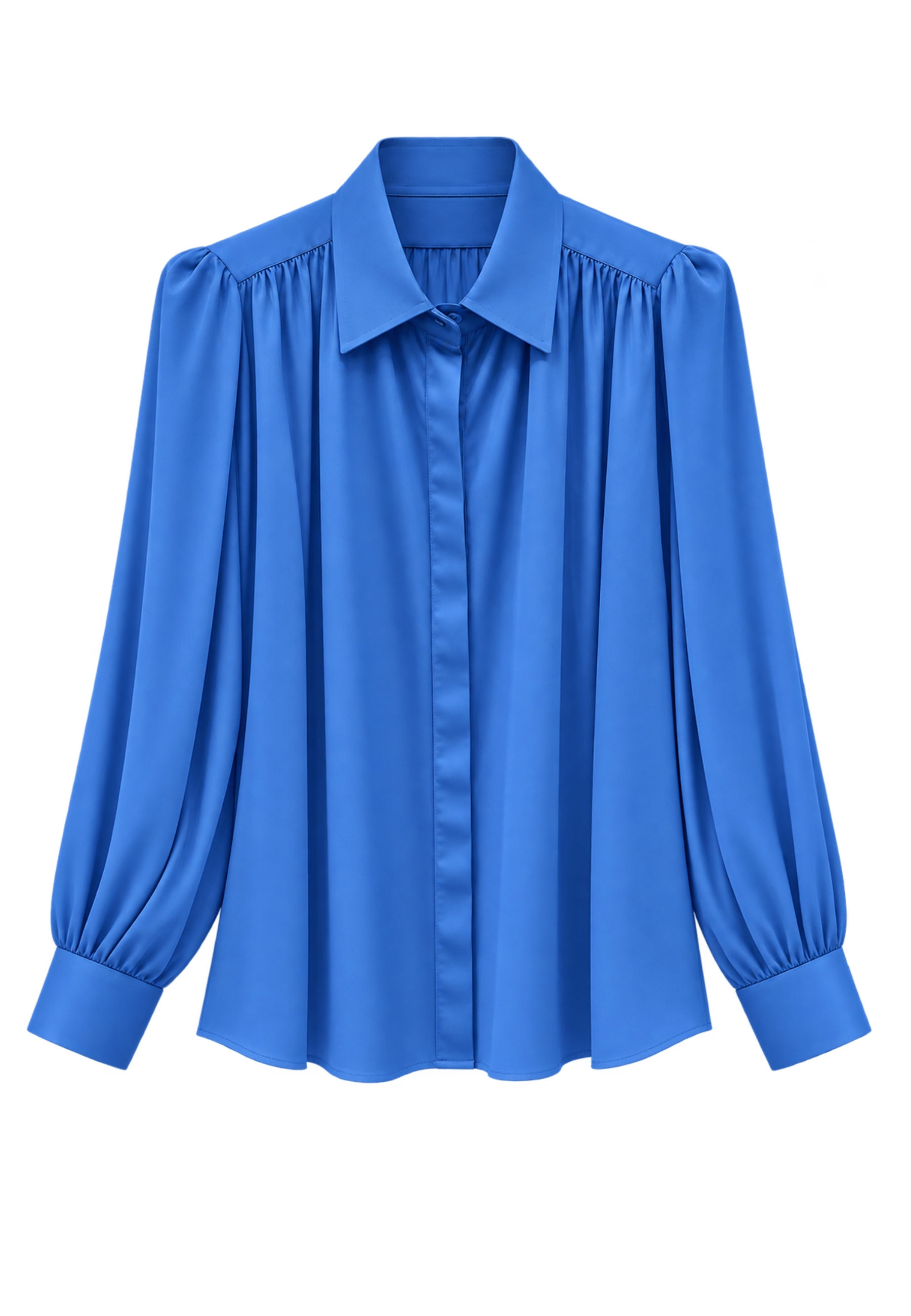 glanzend viscose shirt Marsem