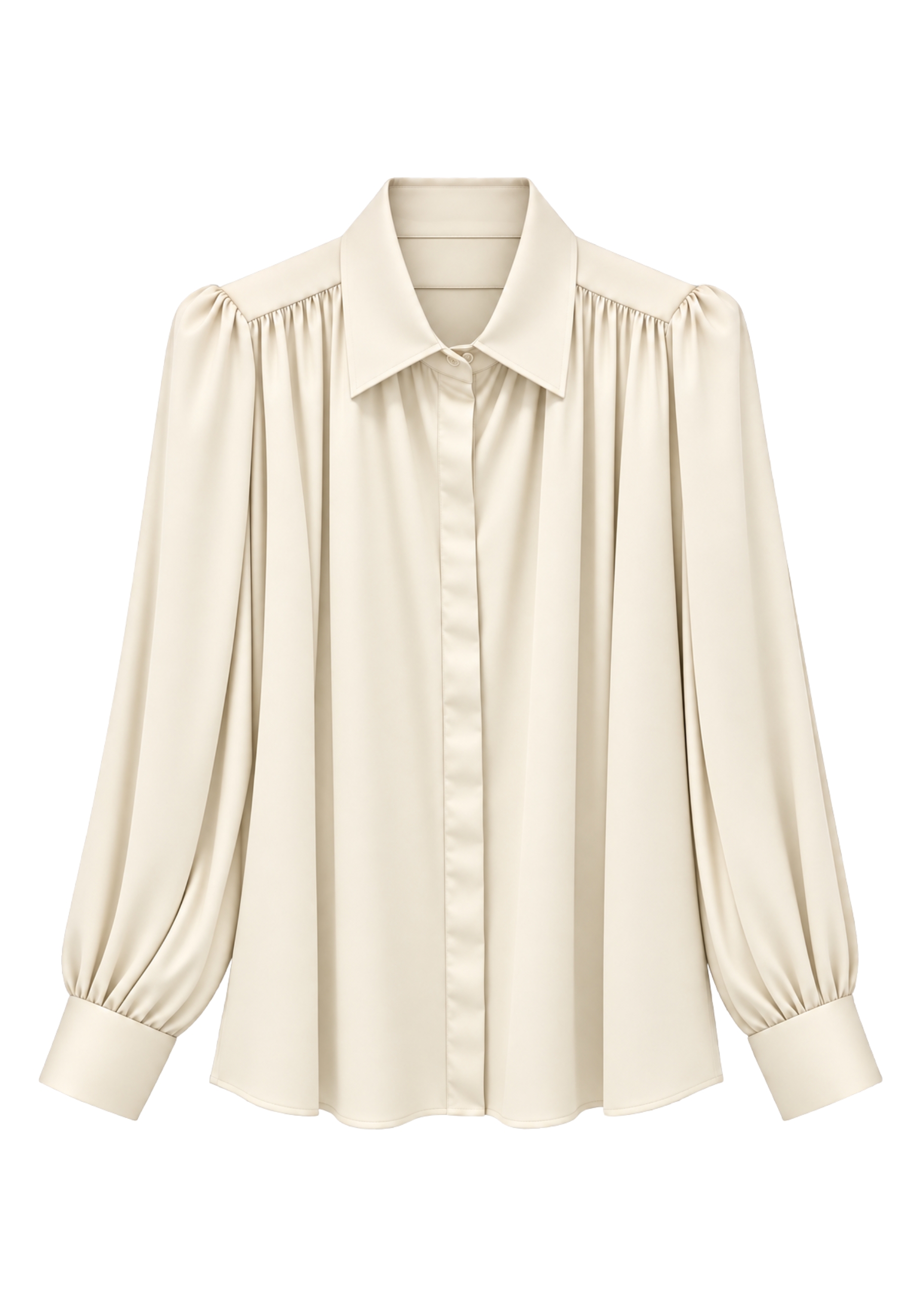 glanzend viscose shirt Marsem