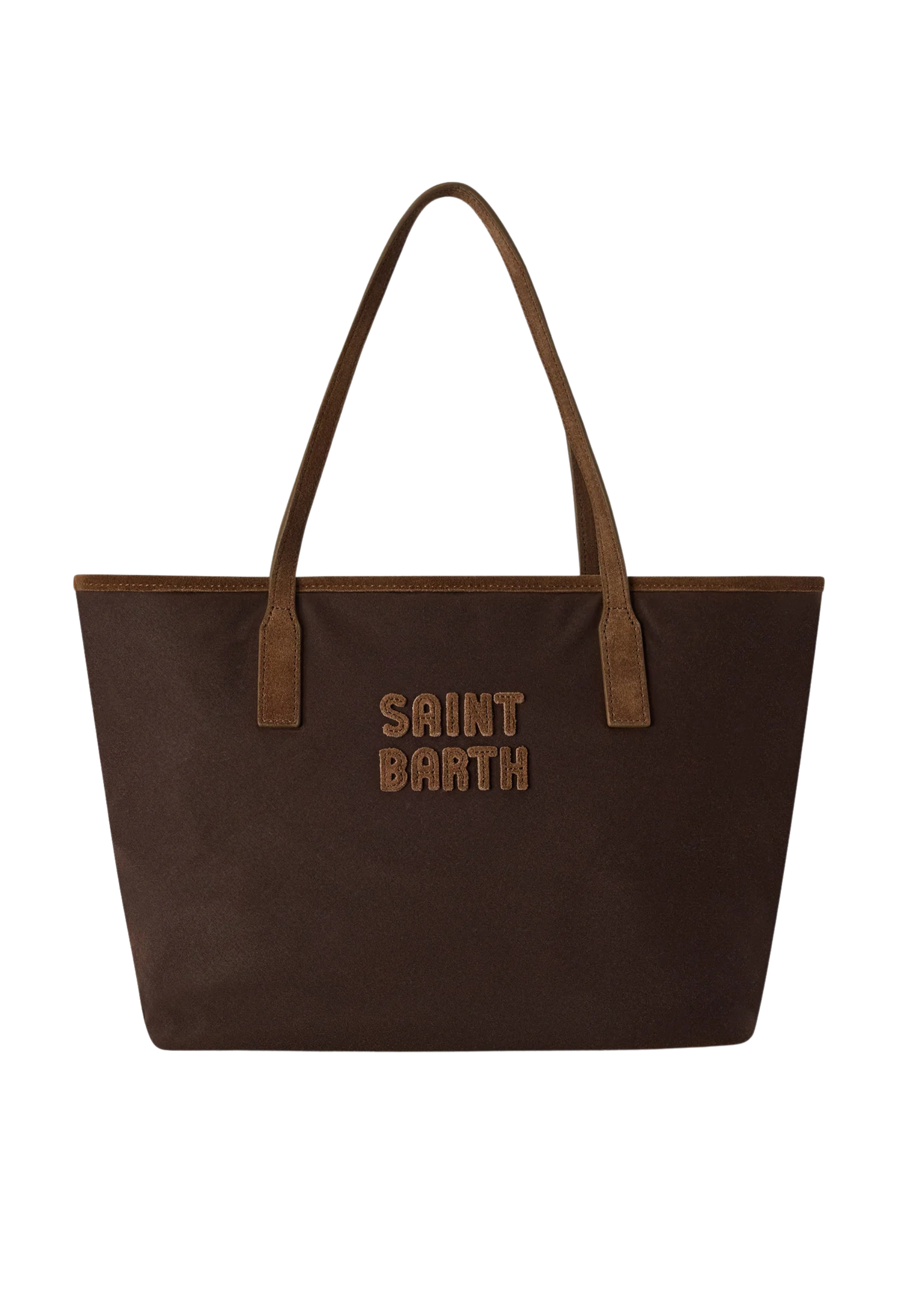 borsa grande SAINT BARTH logo in contrasto 