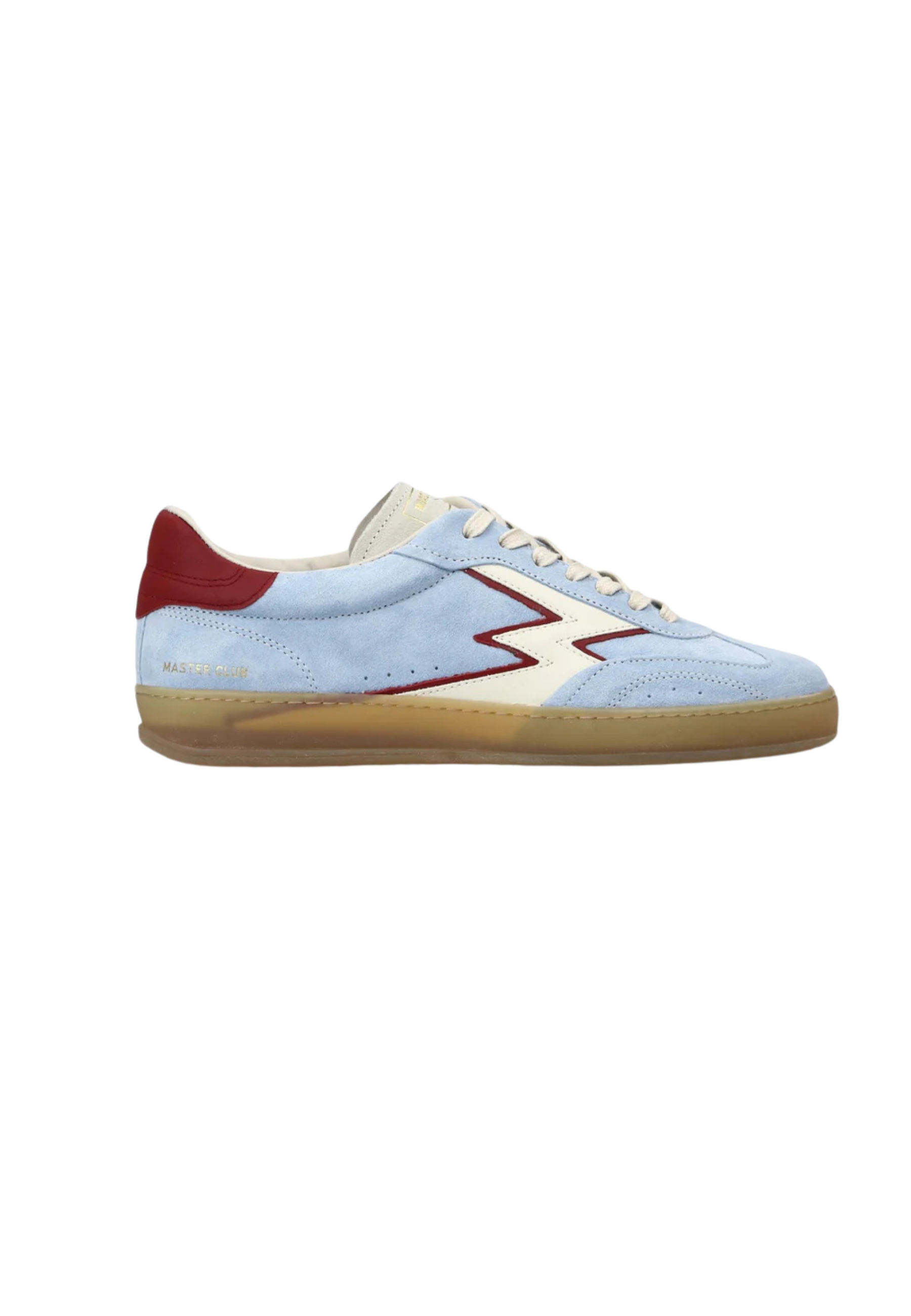 Moaconcept Women's Shoe  Leather Logo In Sky Blue