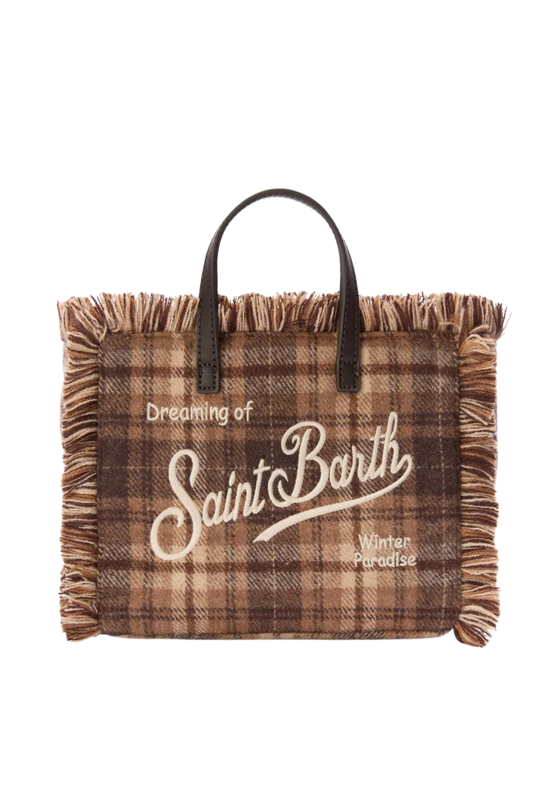 middelgrote zak Saint Barth tartan