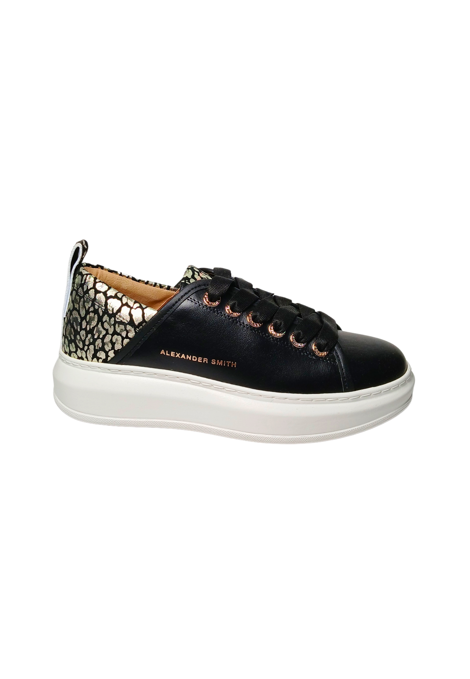 Womens Shoes Alexander Smith Wembley Woman-Black Silver
