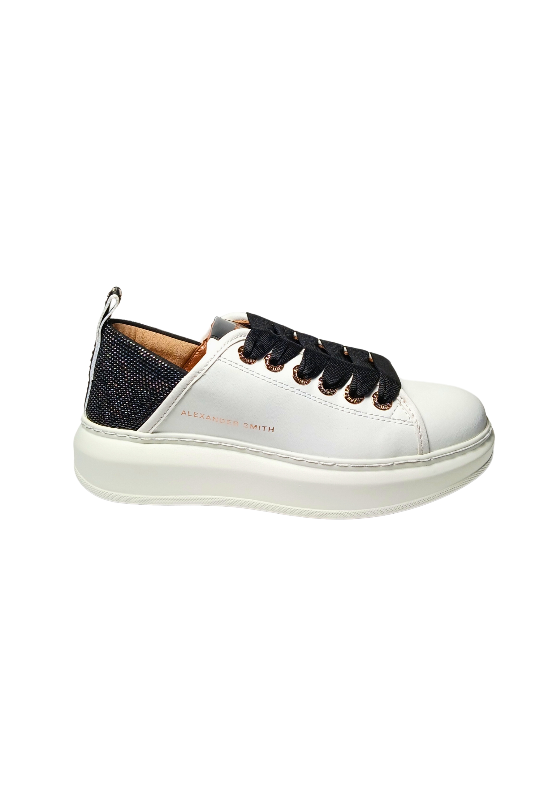 Womens Shoes Alexander Smith Wembley Woman-White Black