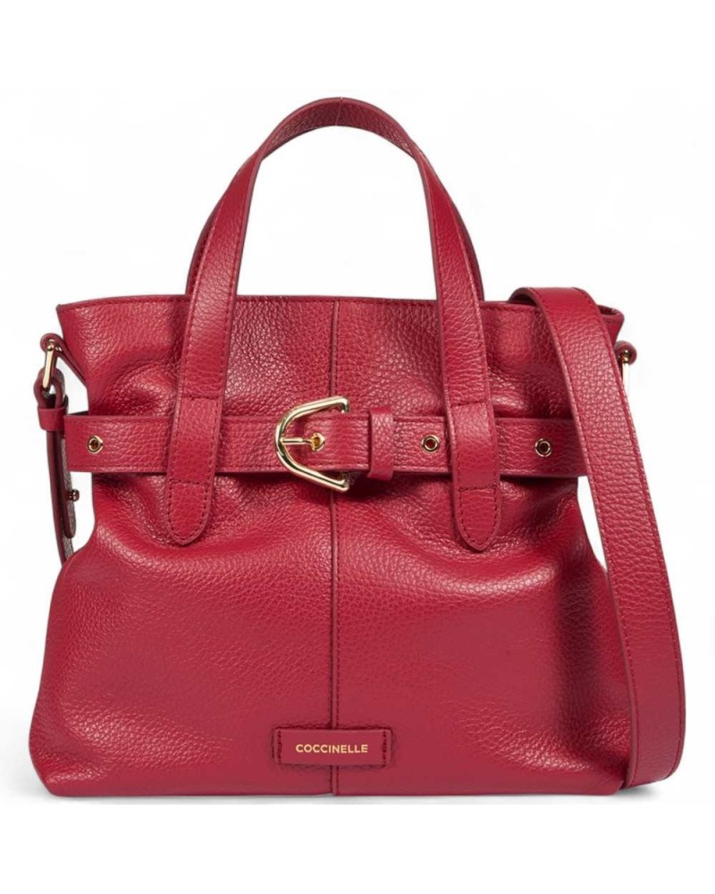 Sac a epaule Coccinelle Calf Cocker petite sangria Femmes Bordeaux - Oui. E1so5180201R16