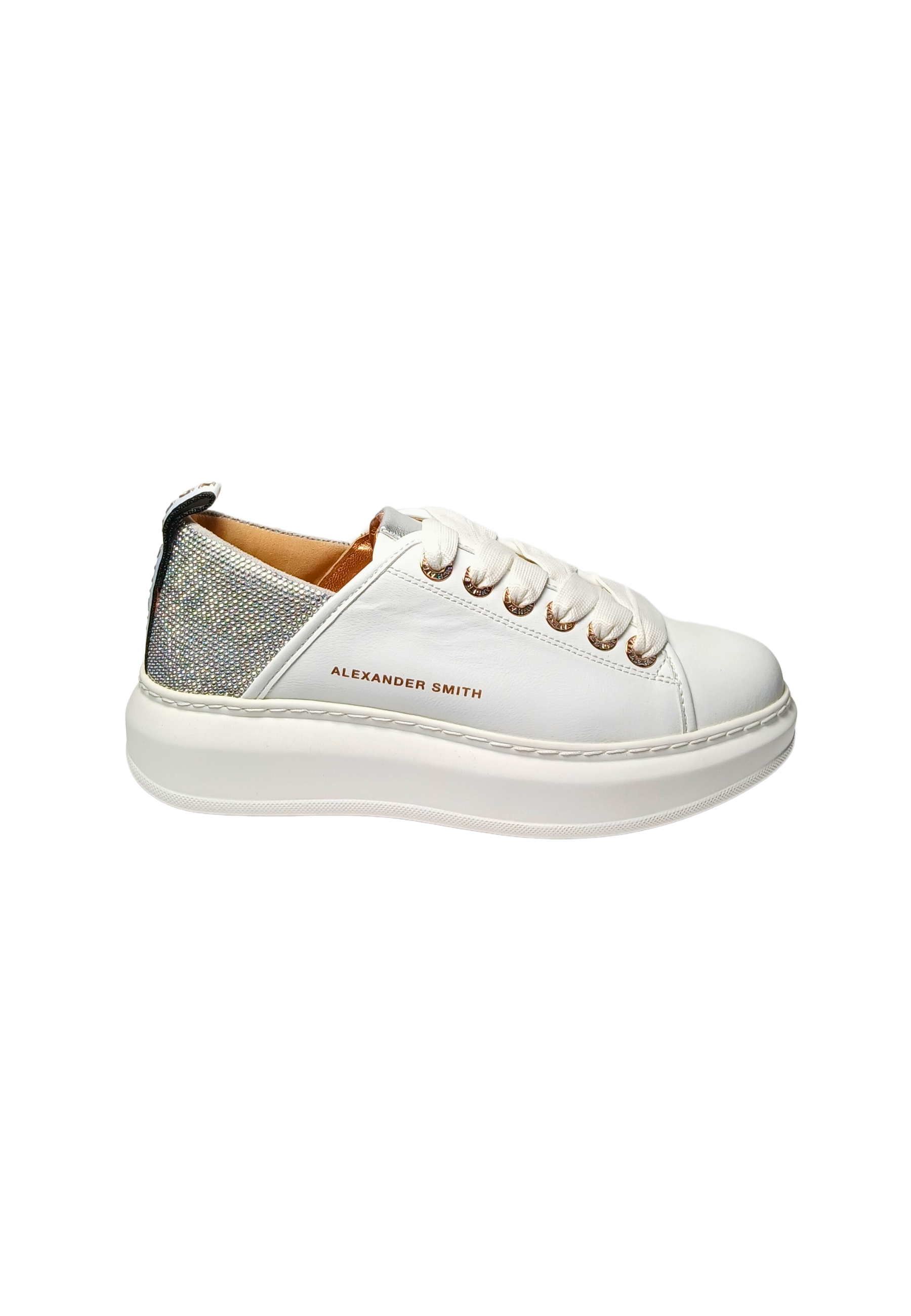 Womens Shoes Alexander Smith Wembley Woman-White Silver