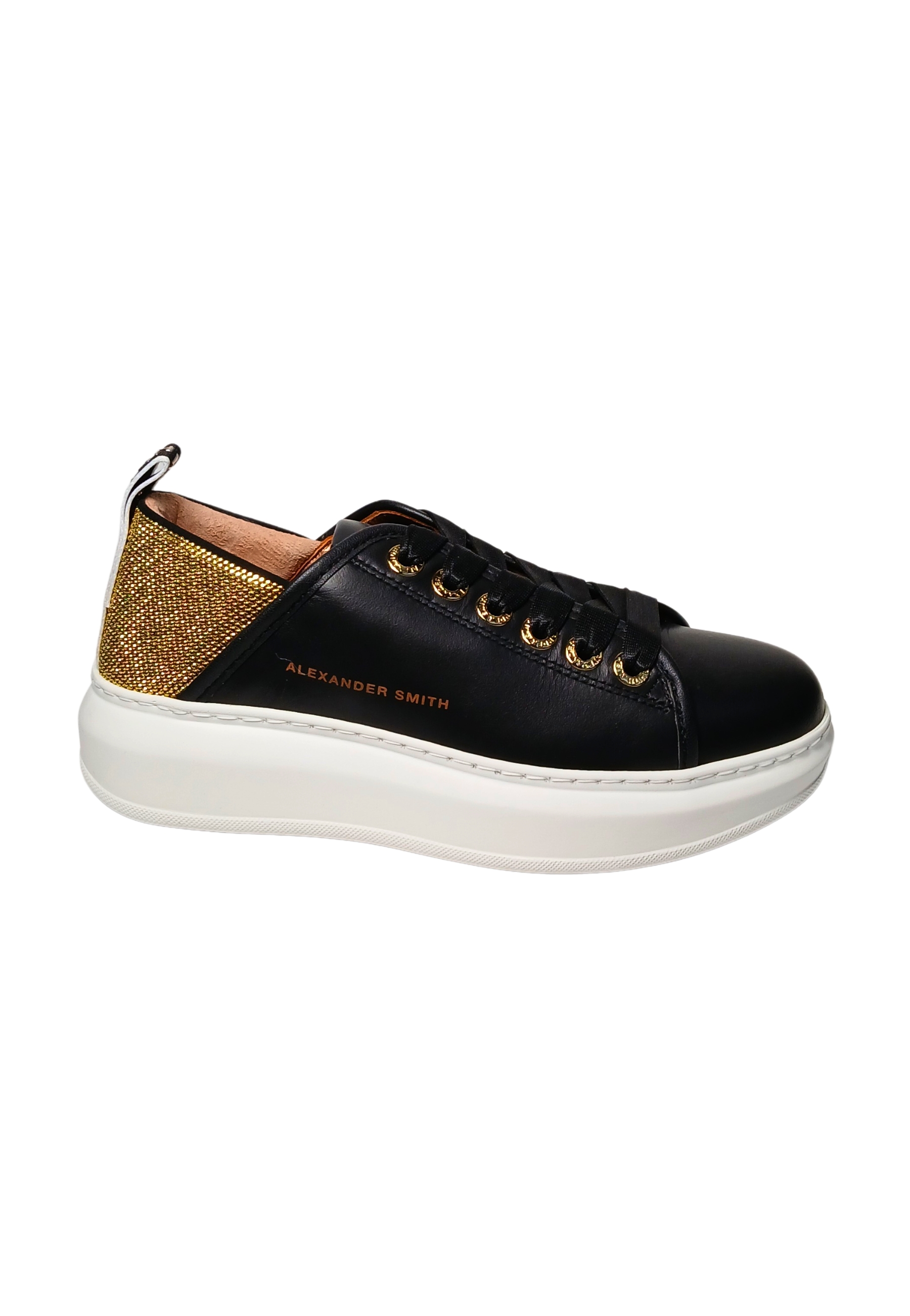 Womens Shoes Alexander Smith Wembley Woman-Black Gold