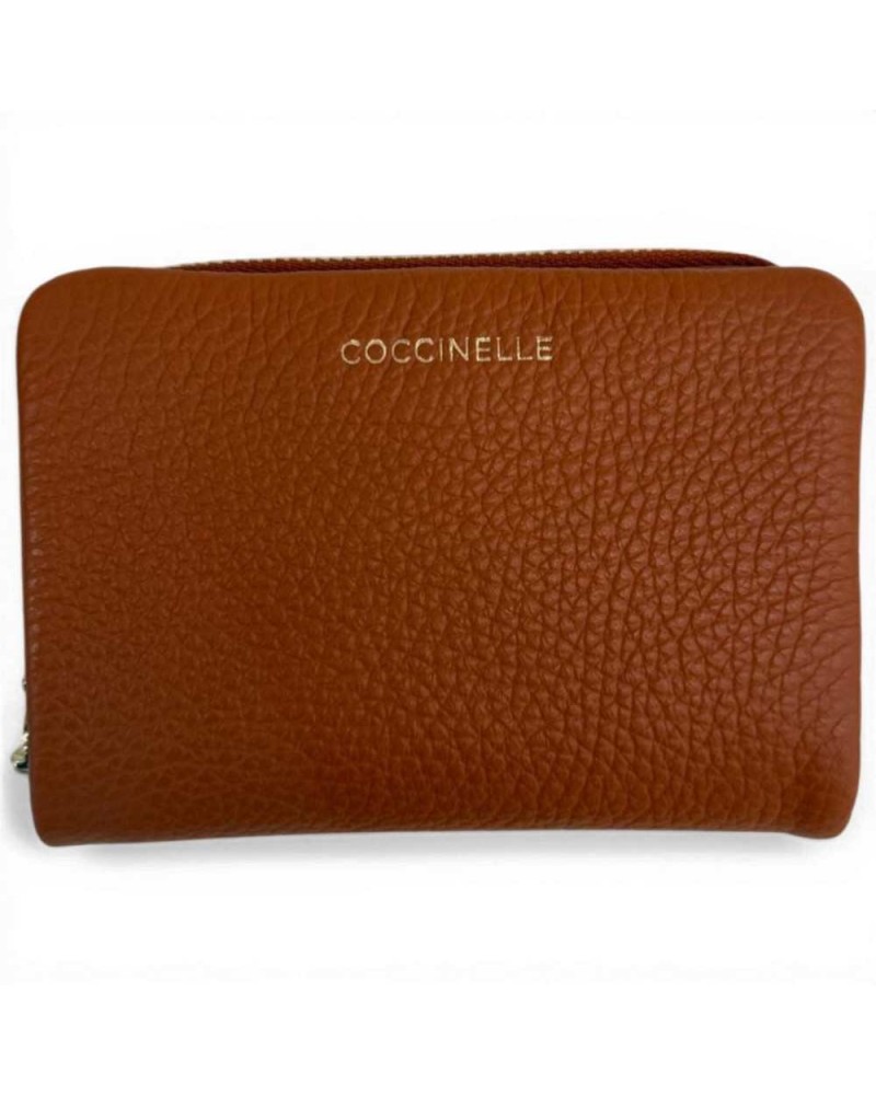 Coccinelle Wallet C-Me Woman Crab Leather Granata