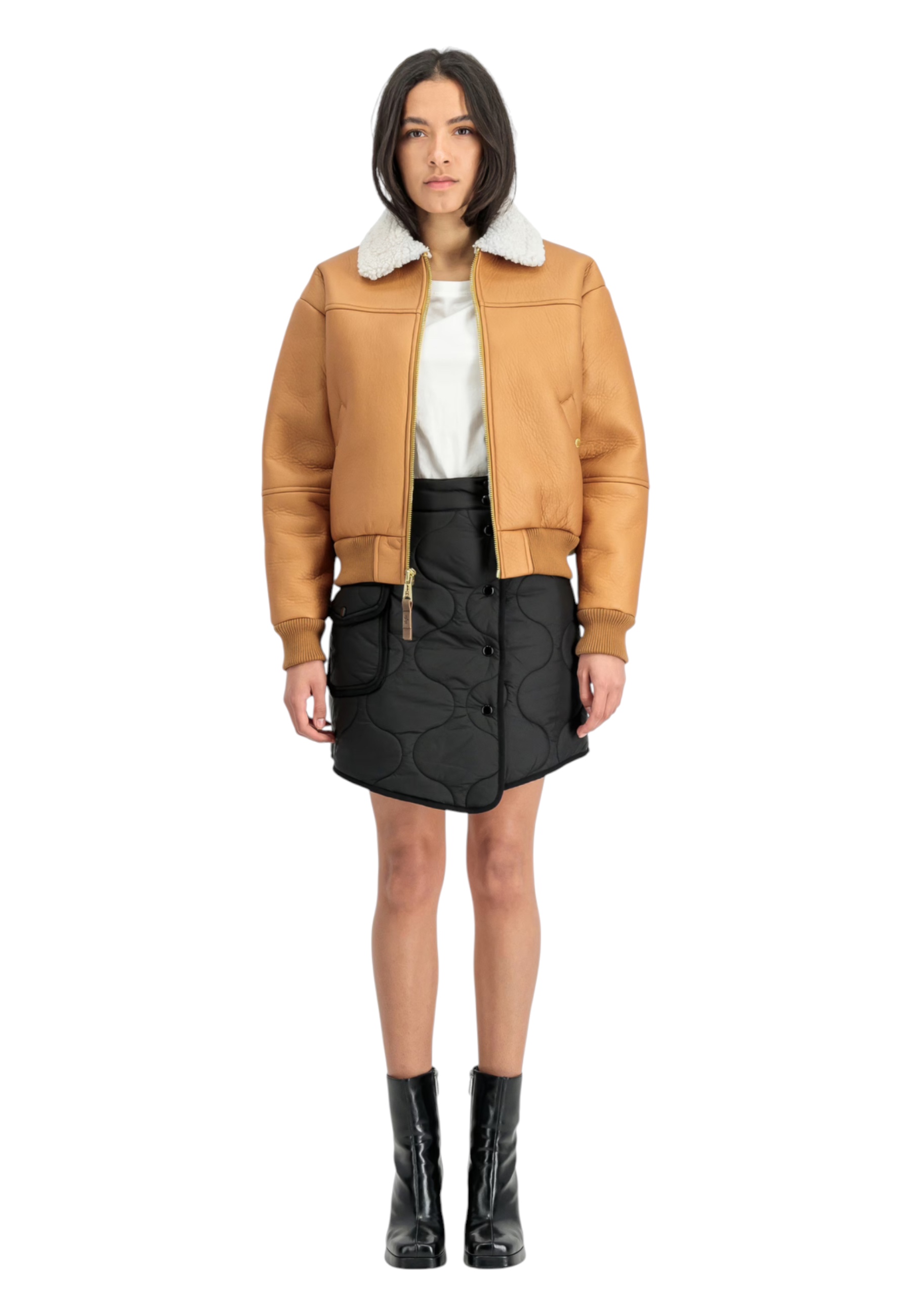 Alpha Industries Jacket B-15 Woman  In Brown