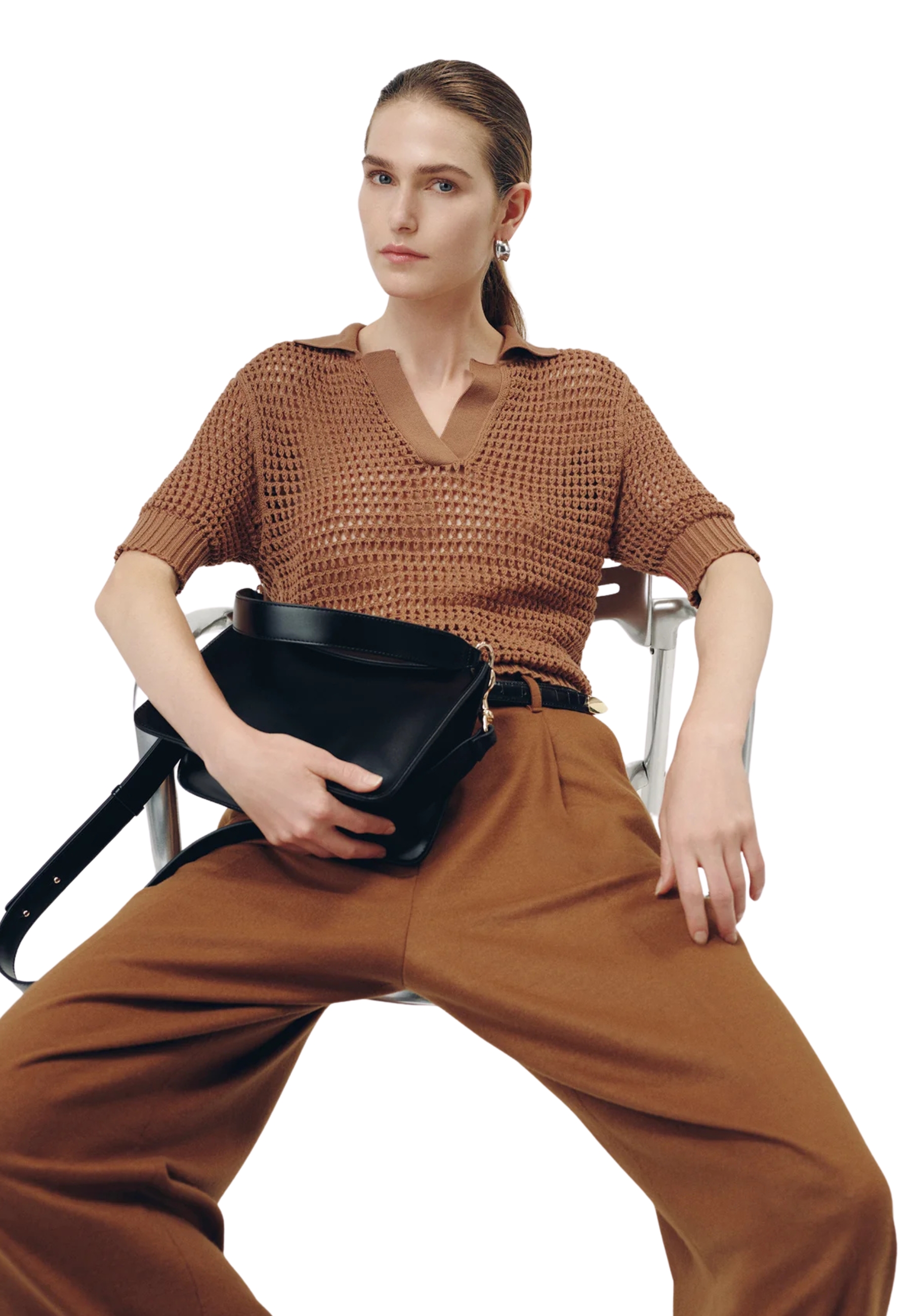 Women's sweater Liviana Conti perforated