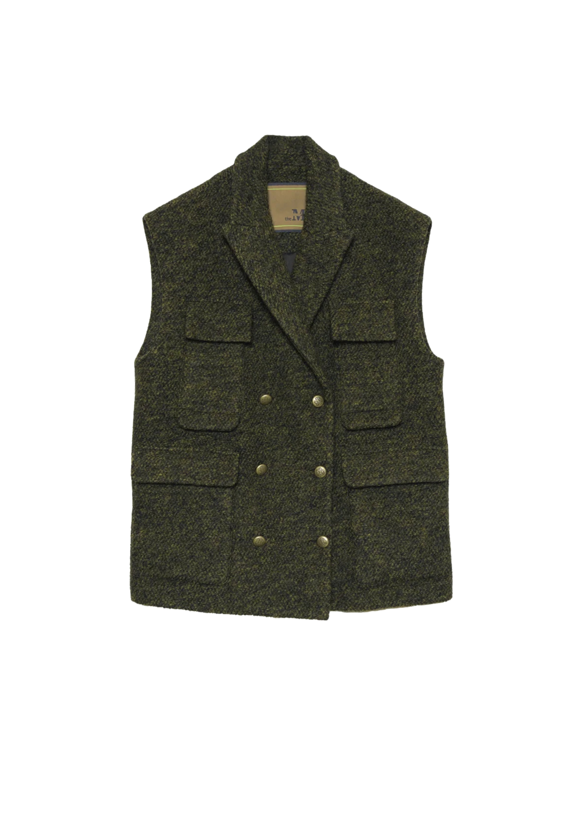 The M Women's Vest  Doublepet In Gray