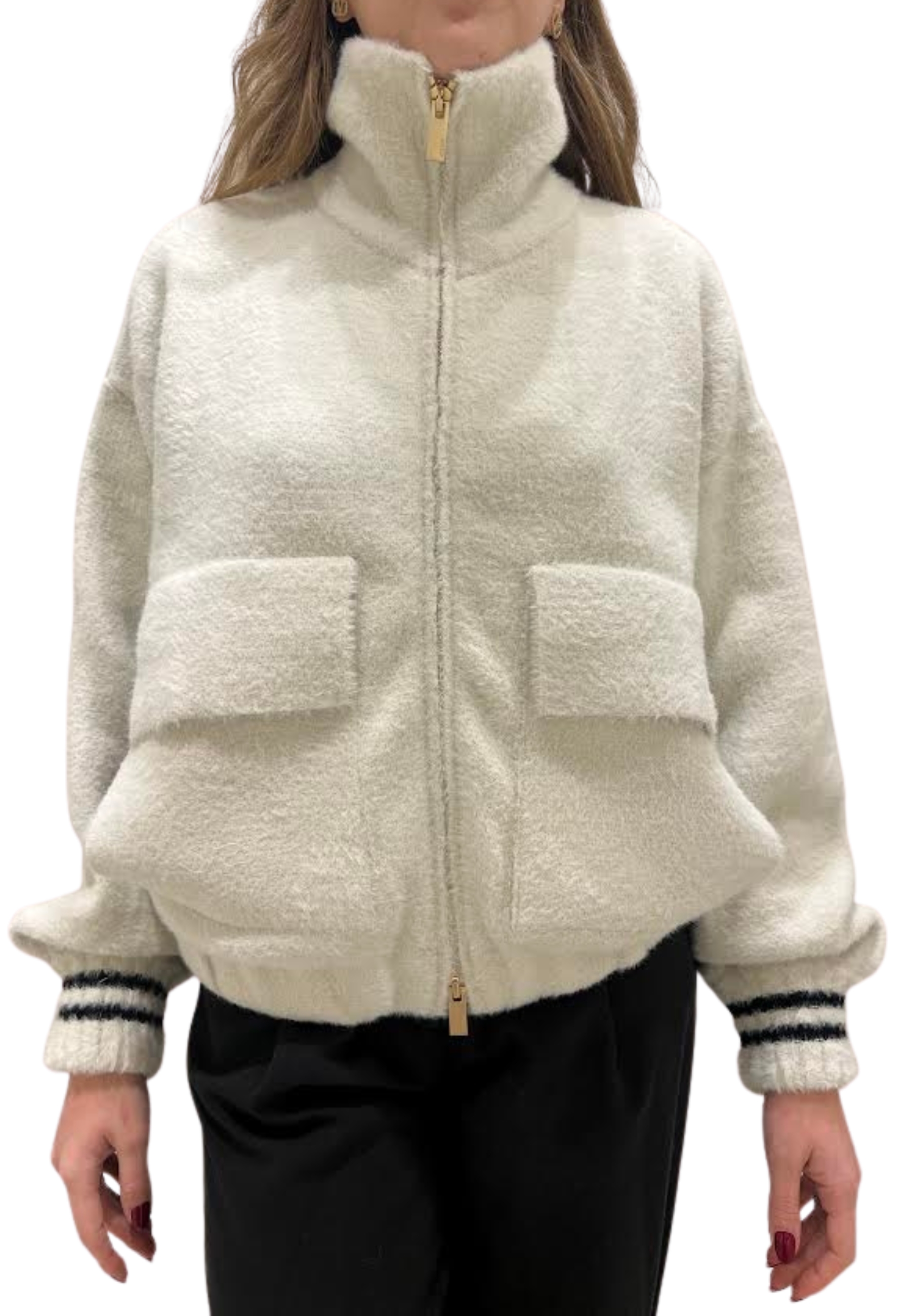 bomber Woman Akep effect fur