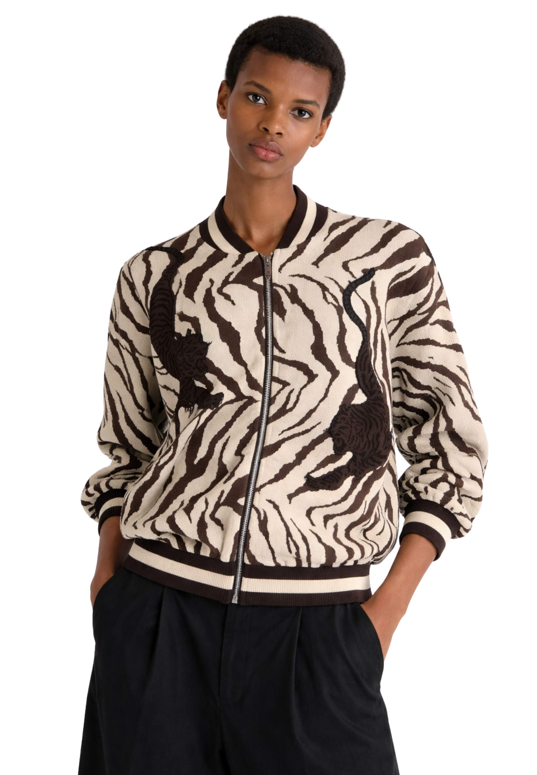 CARDIGAN Donna Akep ANIMALIER