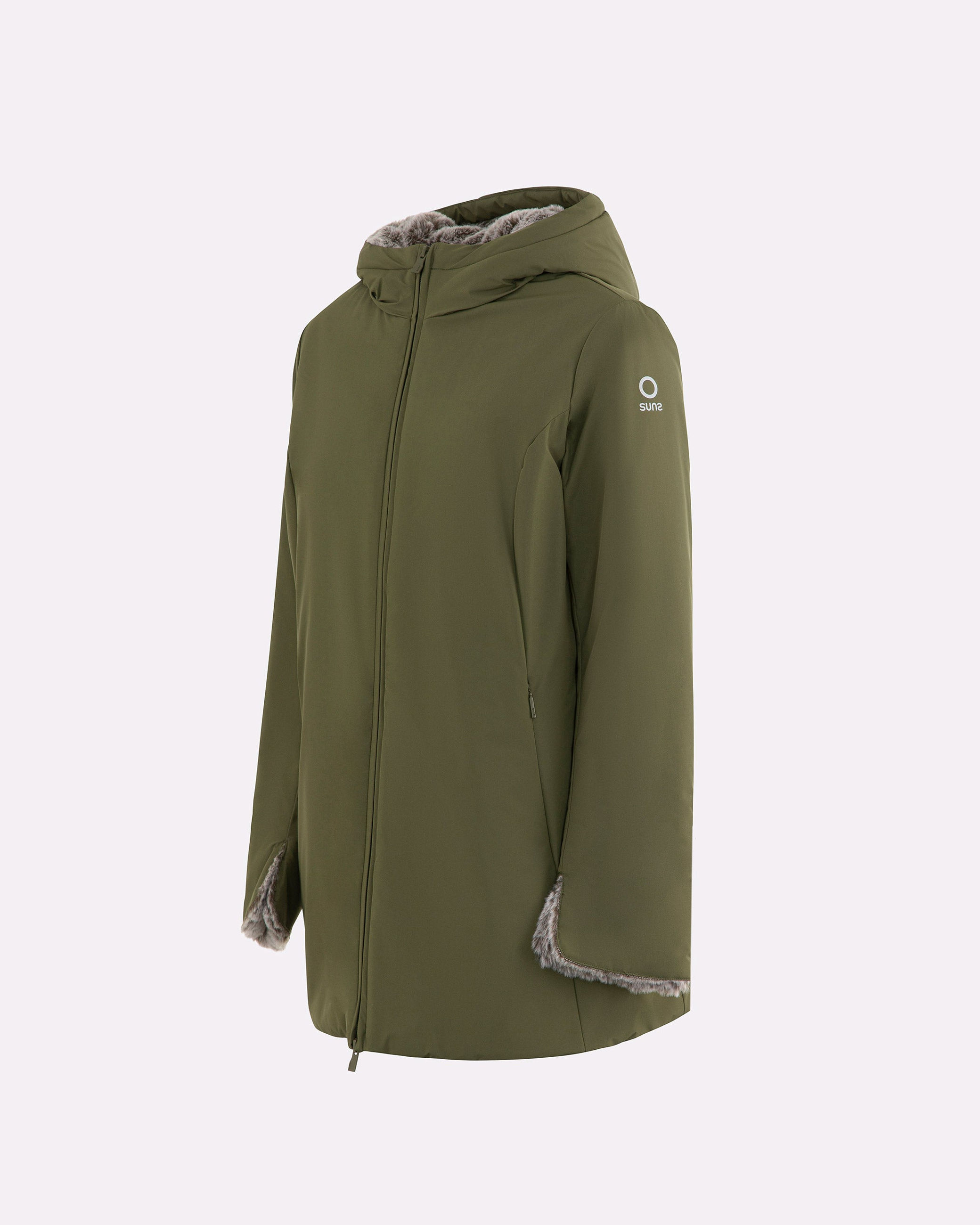 Damenjacke Suns Marmolada Fur Army
