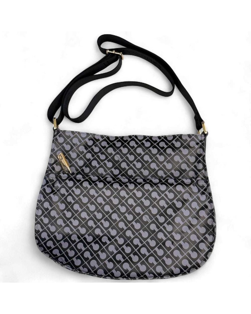 Gherardini Schultertasche Granite Damen Stoff Softy Schwarz - GH0261-GRA