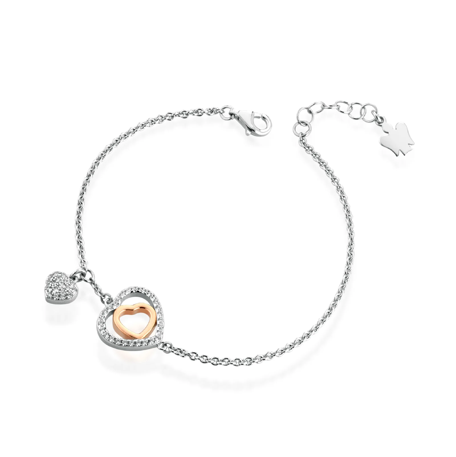 Bracelet Woman Roberto Giannotti Heart zircon GIA454