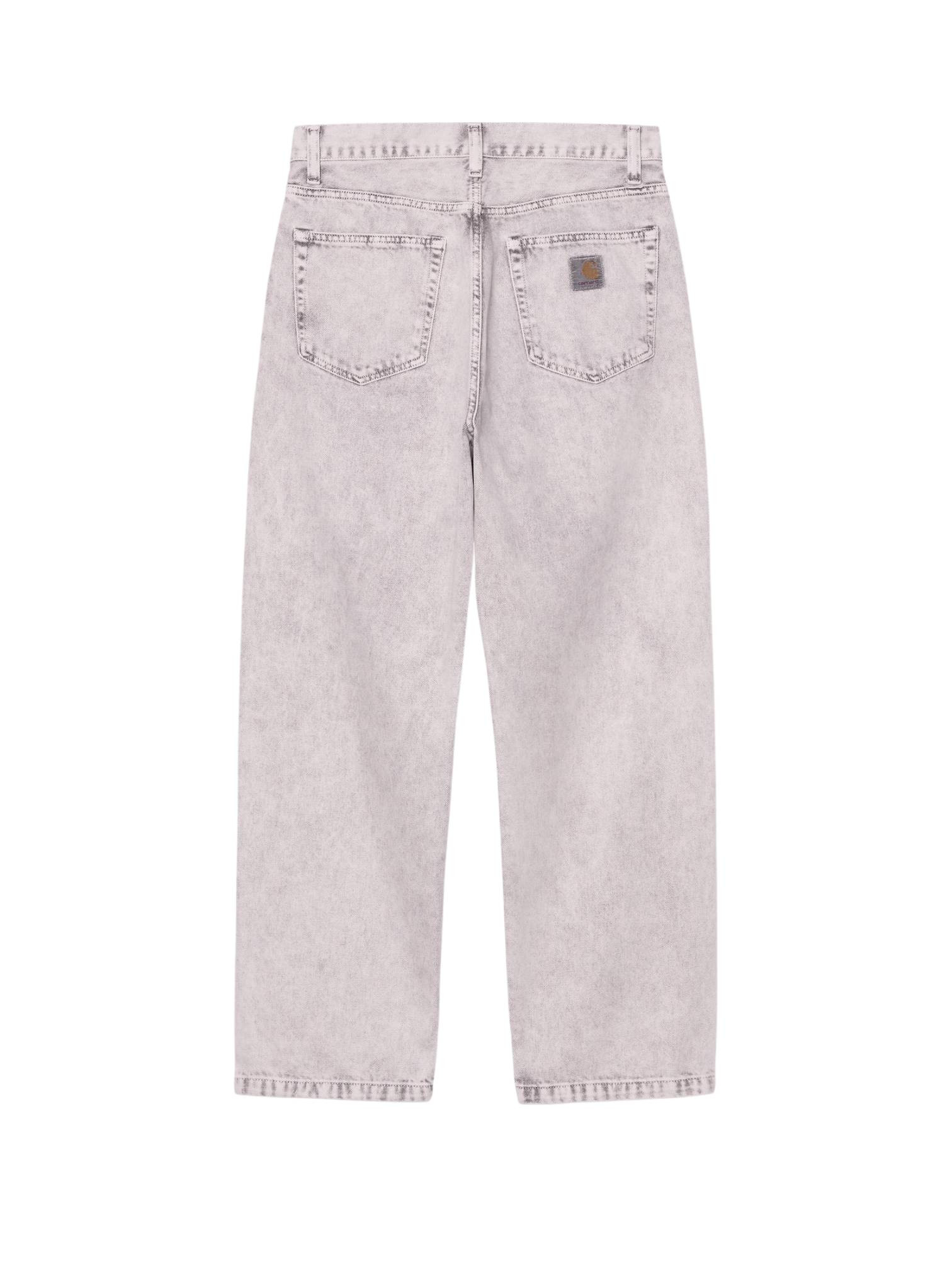 Carhartt Wip Landon pants jeans wide leg - Shale chalk washed